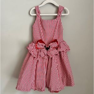 Disney Red Checkered Kids Dress